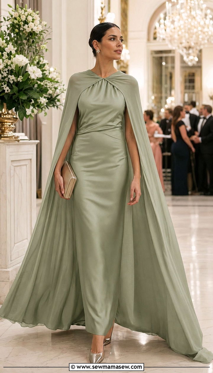 Cape Dress Wedding Guest Outfit - 30 wedding guest outfits 2026