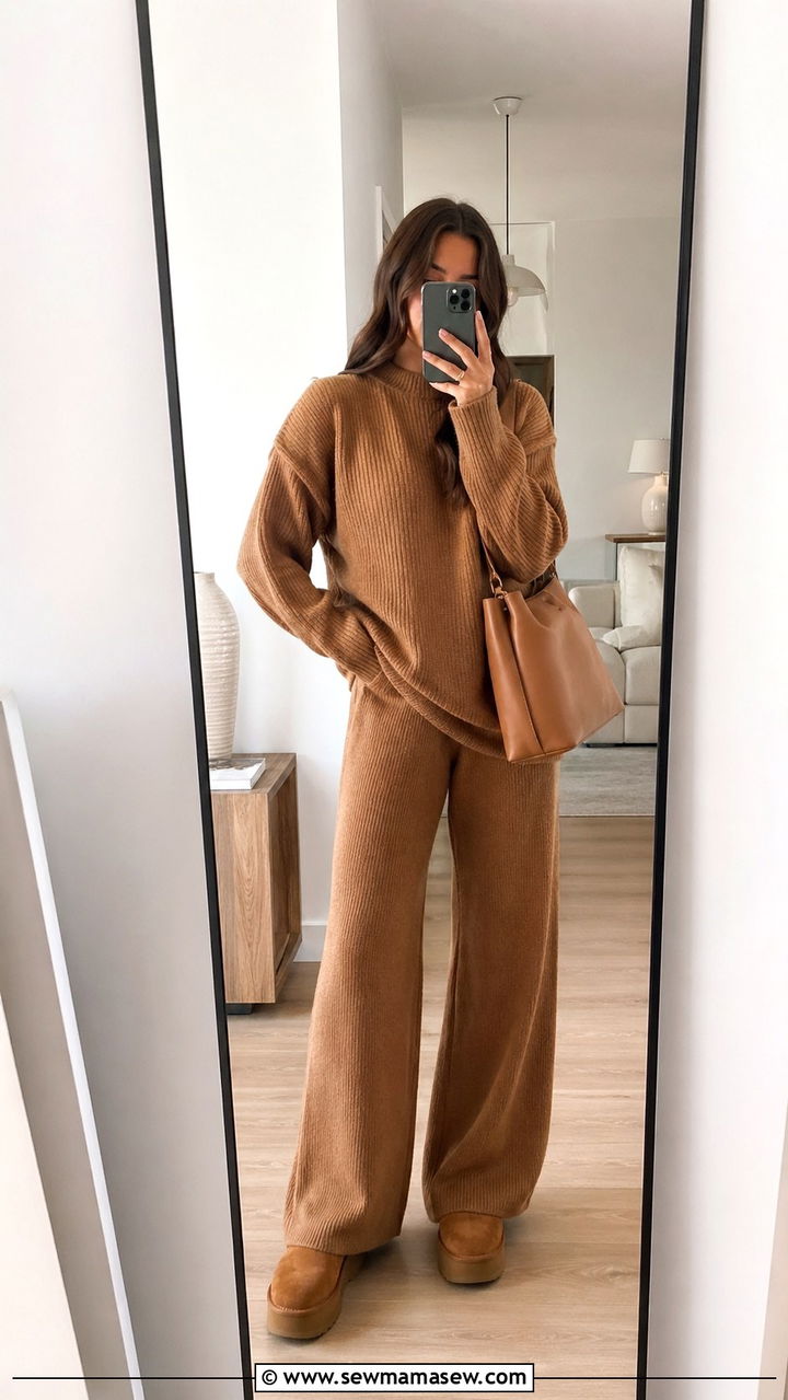 Caramel Linen Blazer With Matching Shorts And Espadrilles - 40 All caramel outfit ideas