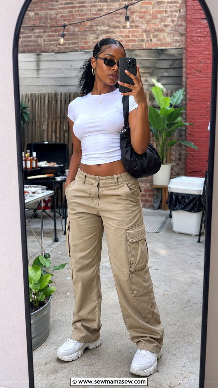 Cargo Pants BBQ Outfit - 30 BBQ outfit ideas for women