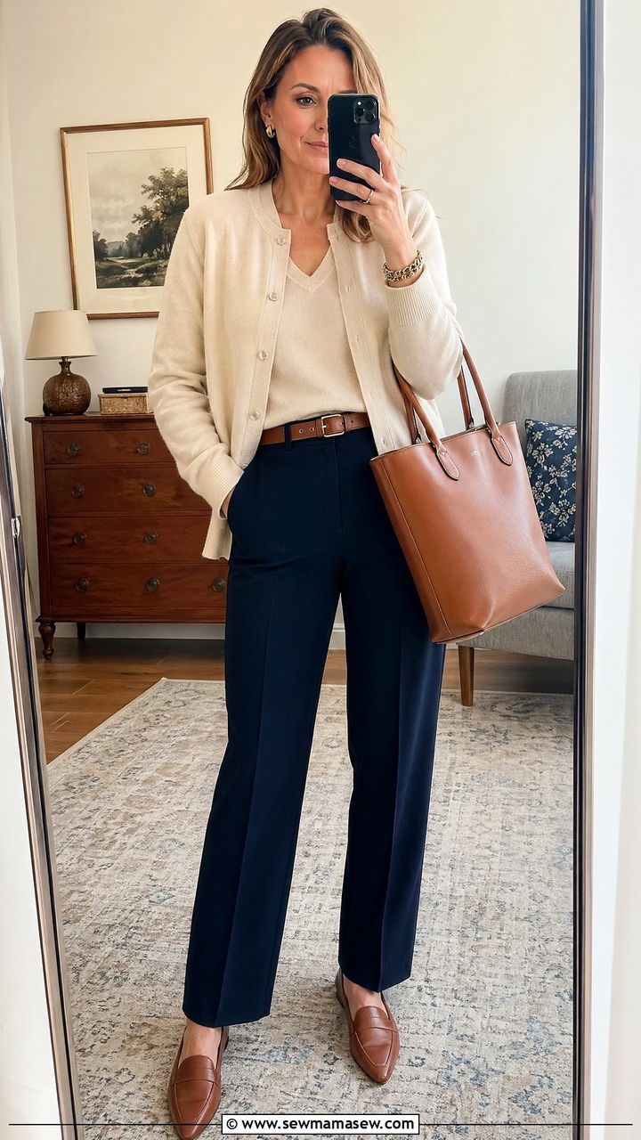 Cashmere Cardigan Set With Trousers Court - 35 Courtroom outfit ideas