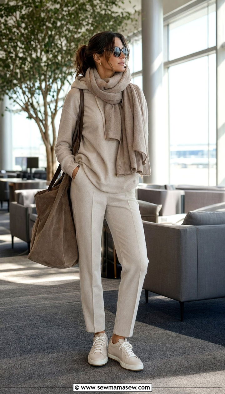 Cashmere lounge set outfit - 35 Quiet luxury outfits 2026