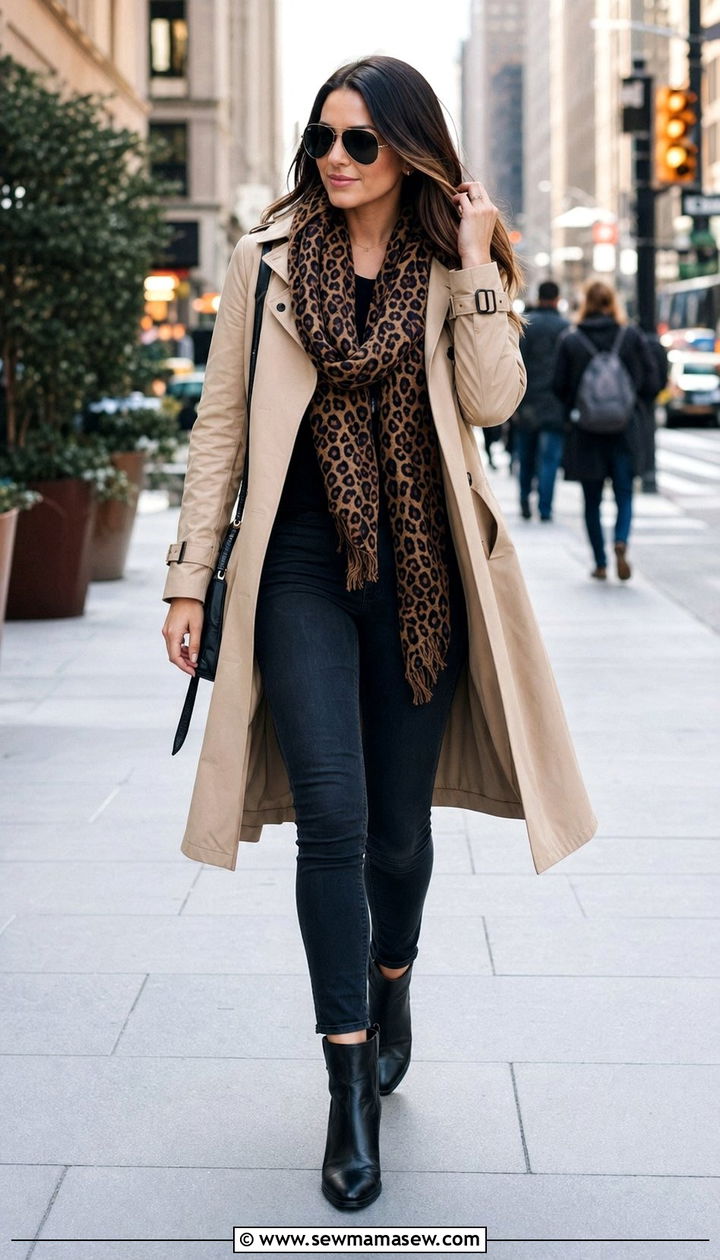 Casual Trench and Everyday Denim - 30 40 degree weather outfits