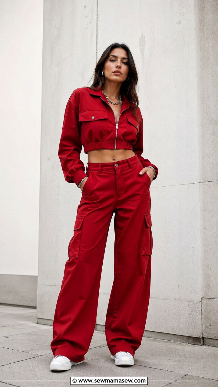 Cherry Red Blazer With Jeans Outfit - 40 All cherry red outfit ideas