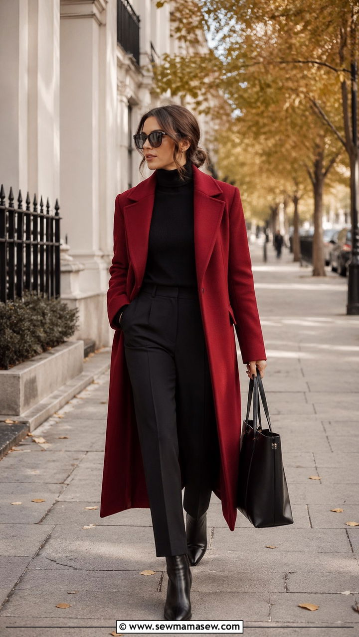 Cherry Red Power Suit Outfit - 40 All cherry red outfit ideas