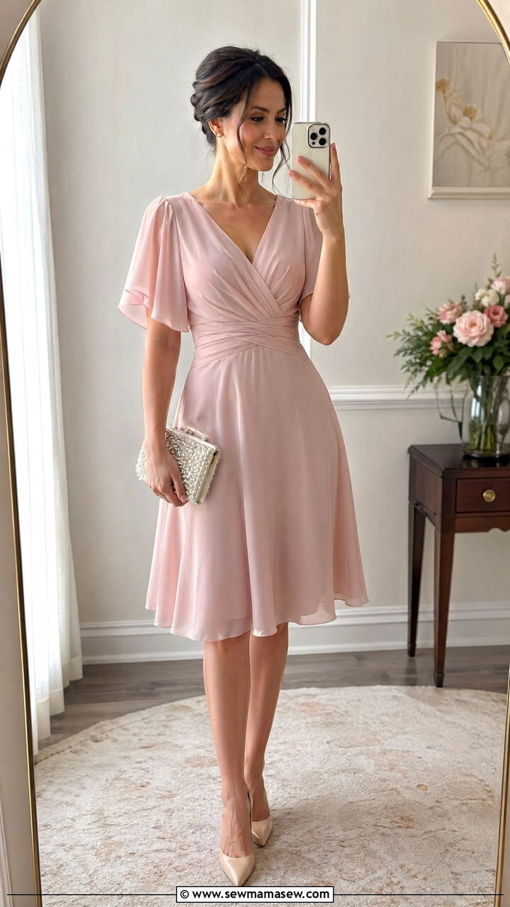 Chiffon A Line Dress Wedding Guest - 35 Summer wedding guest outfits