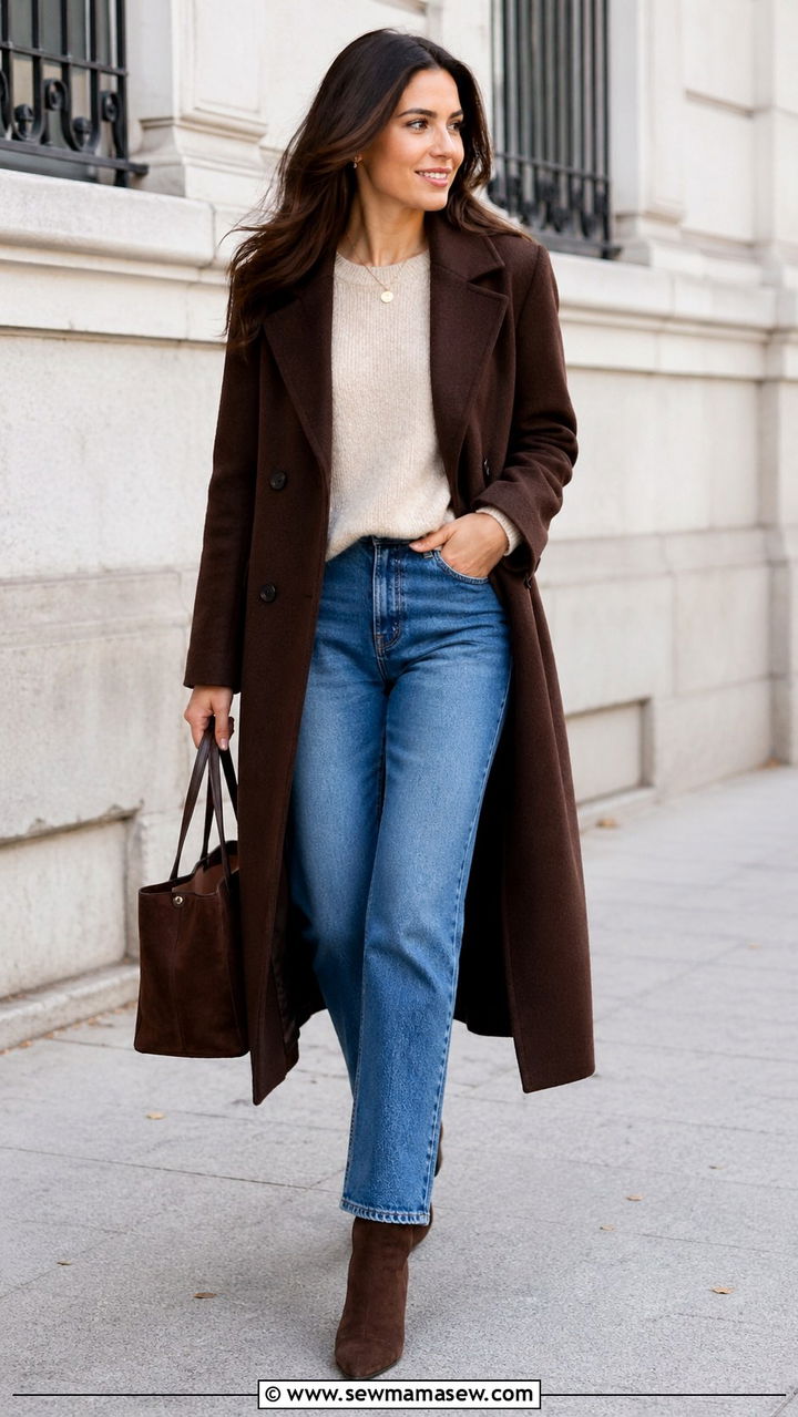 Chocolate Brown Cargo Pants with a Fitted Bodysuit - 40 All chocolate brown outfit ideas