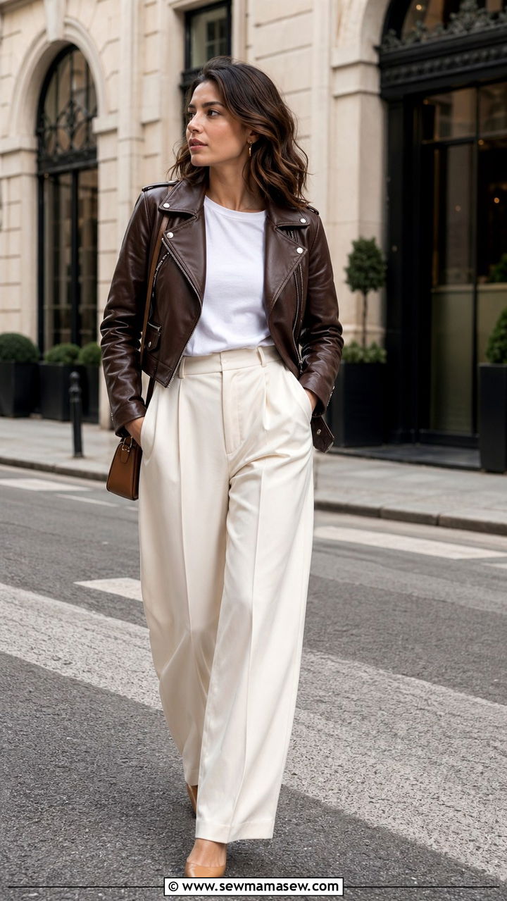 Chocolate Brown Pleated Midi Skirt with a Sweater - 40 All chocolate brown outfit ideas