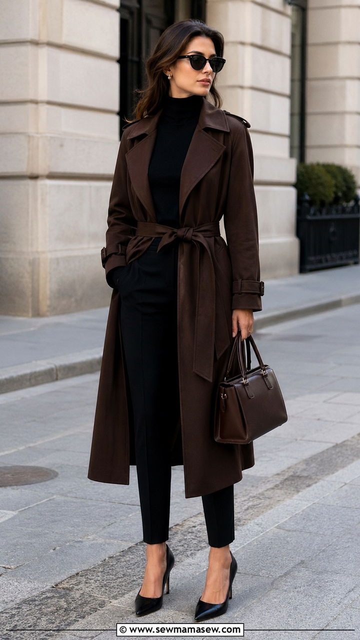Chocolate Brown with Blush Pink Accents - 40 All chocolate brown outfit ideas