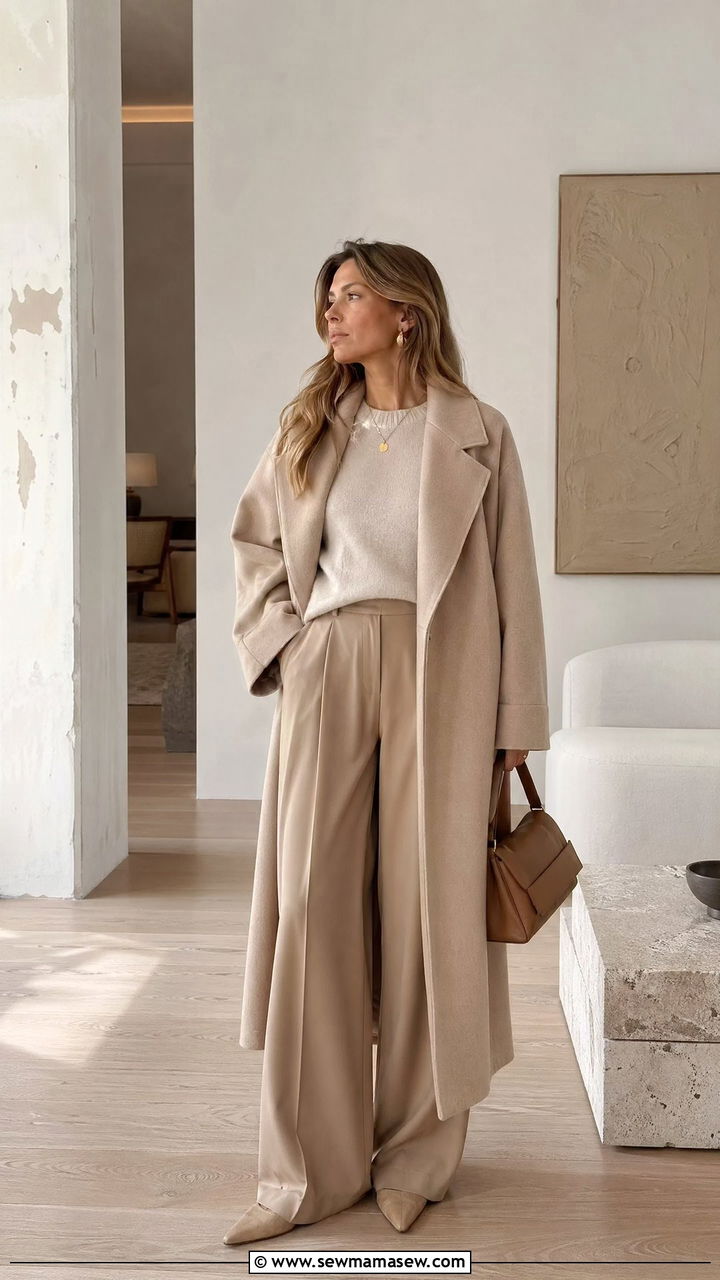 Copenhagen Head to Toe Beige Oversized Look - 35 Copenhagen outfits for women