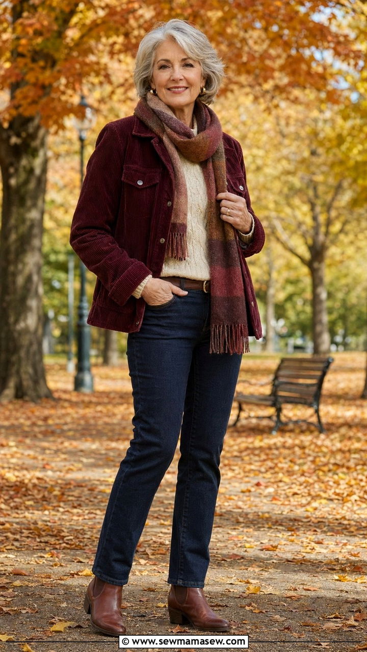 Corduroy Jacket for Women Over 60 - 30 Best jackets for women over 60
