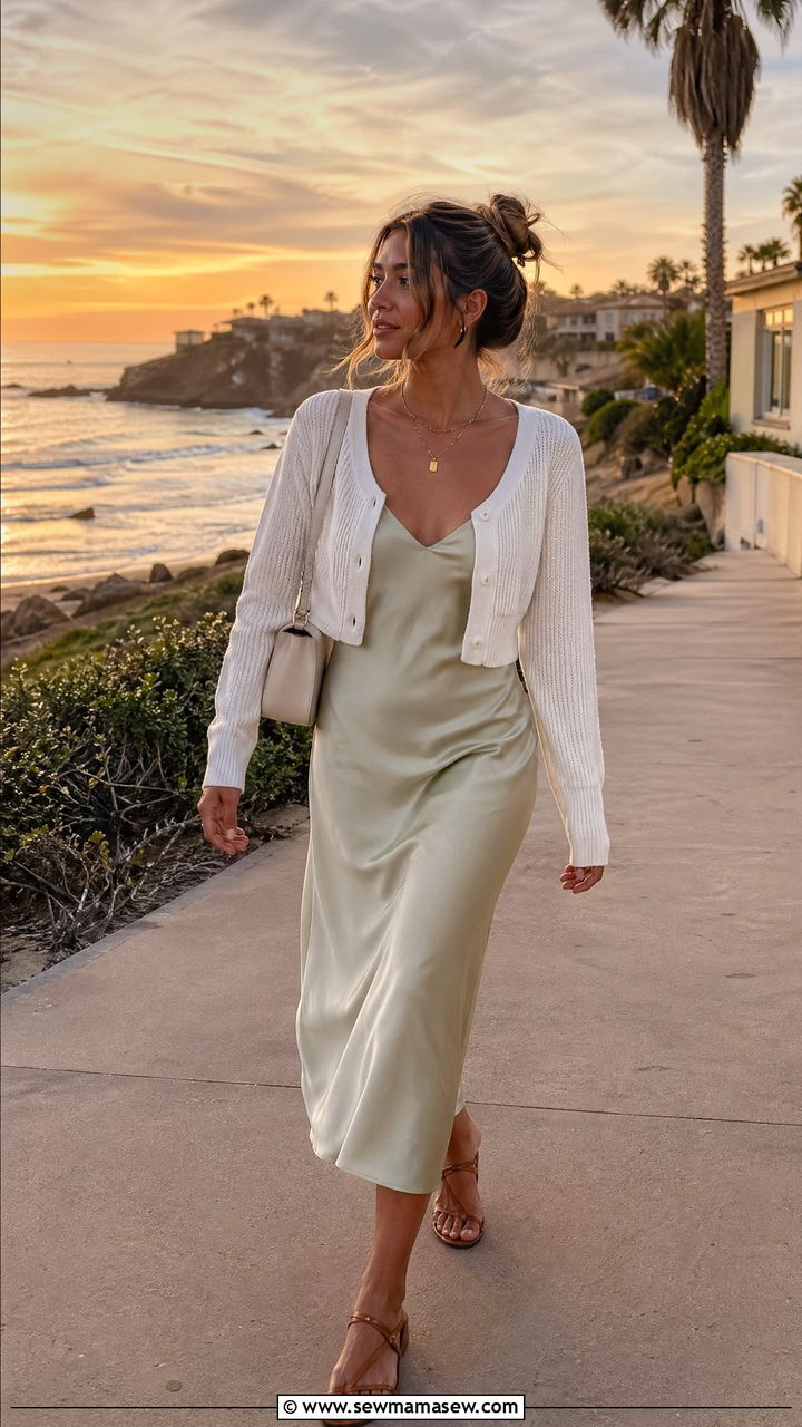 Cropped cardigan summer outfit - 35 Summer ootd ideas