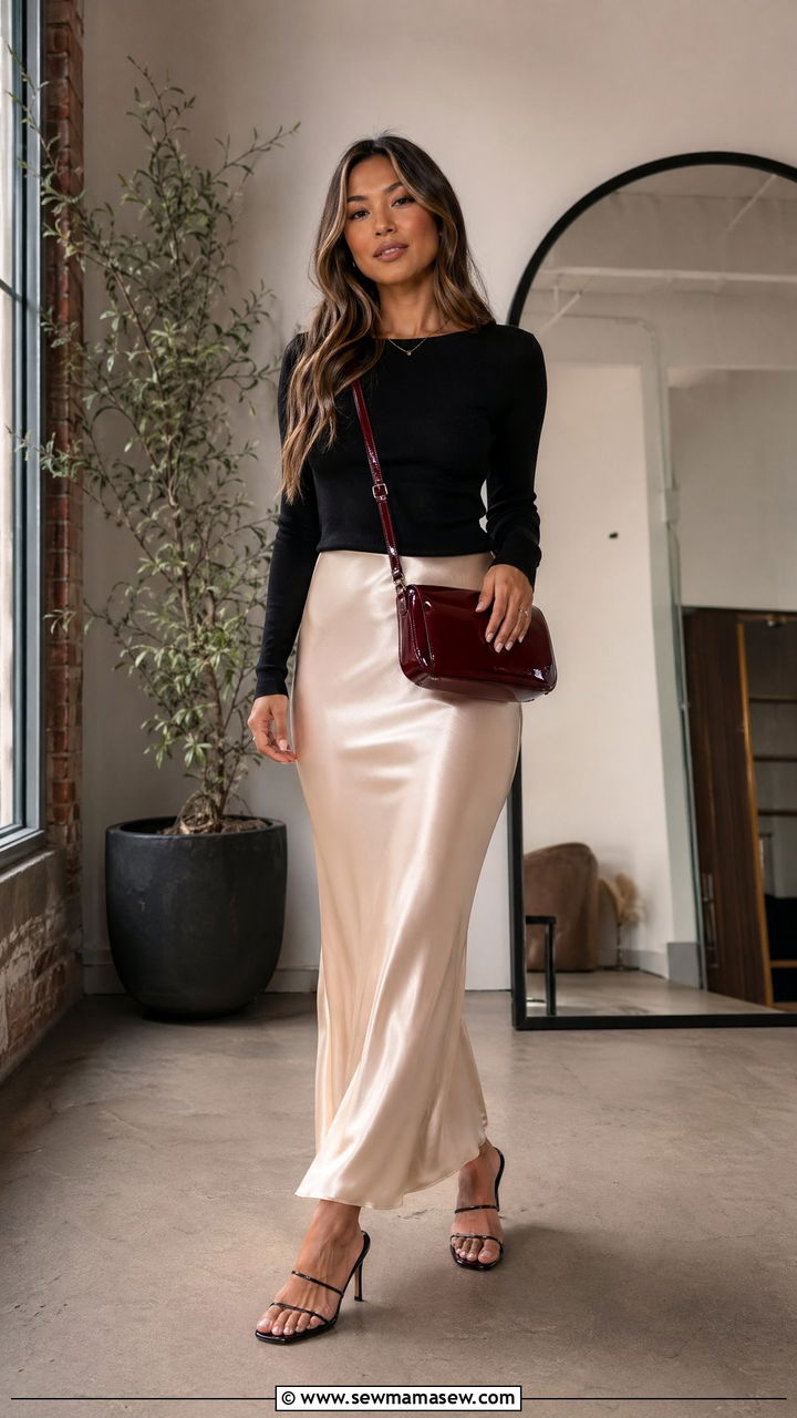 Crossbody Bag With Slip Skirt - 35 Cross body bag outfit ideas