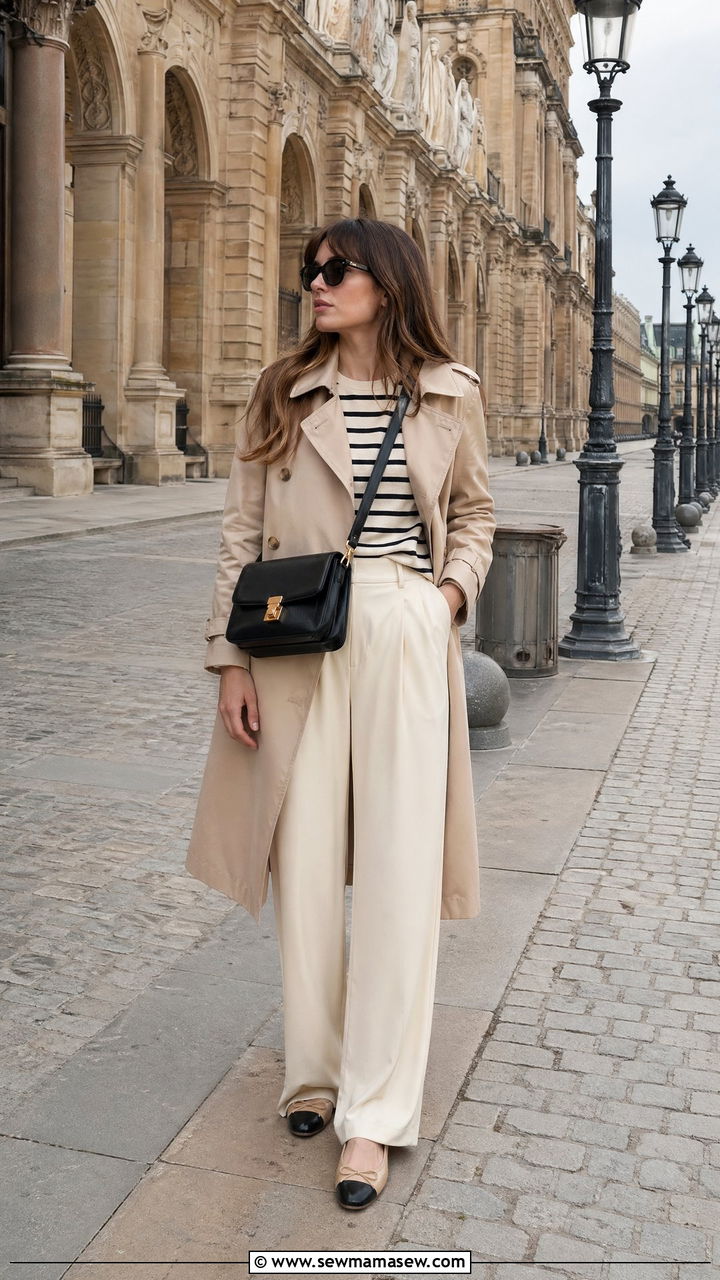 Crossbody Bag With Trench Coat - 35 Cross body bag outfit ideas