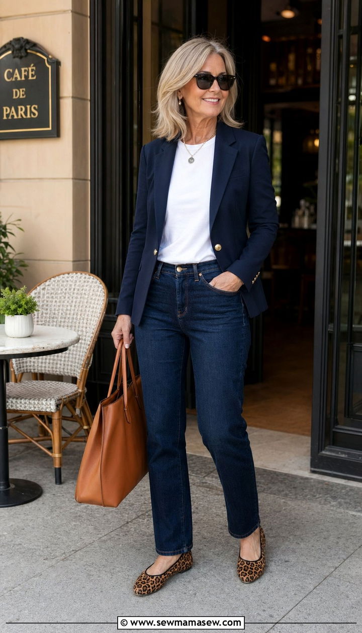 Dark Wash Jeans Outfits For Women Over 50 - 30 Best pants for women over 50