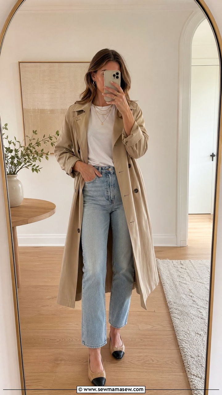 Delicate Gold Jewelry Outfit - 35 Spring wardrobe staples