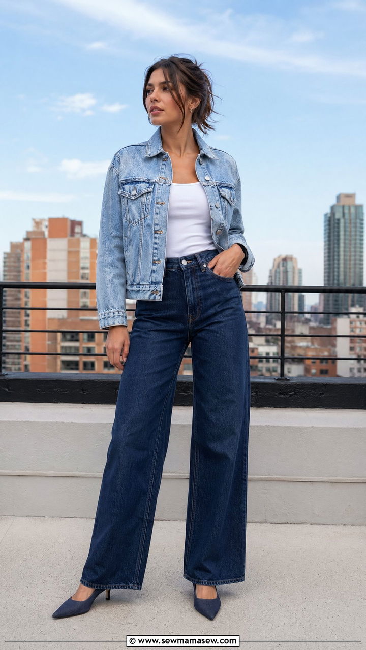 Double denim outfit - 35 Cool girl outfit ideas