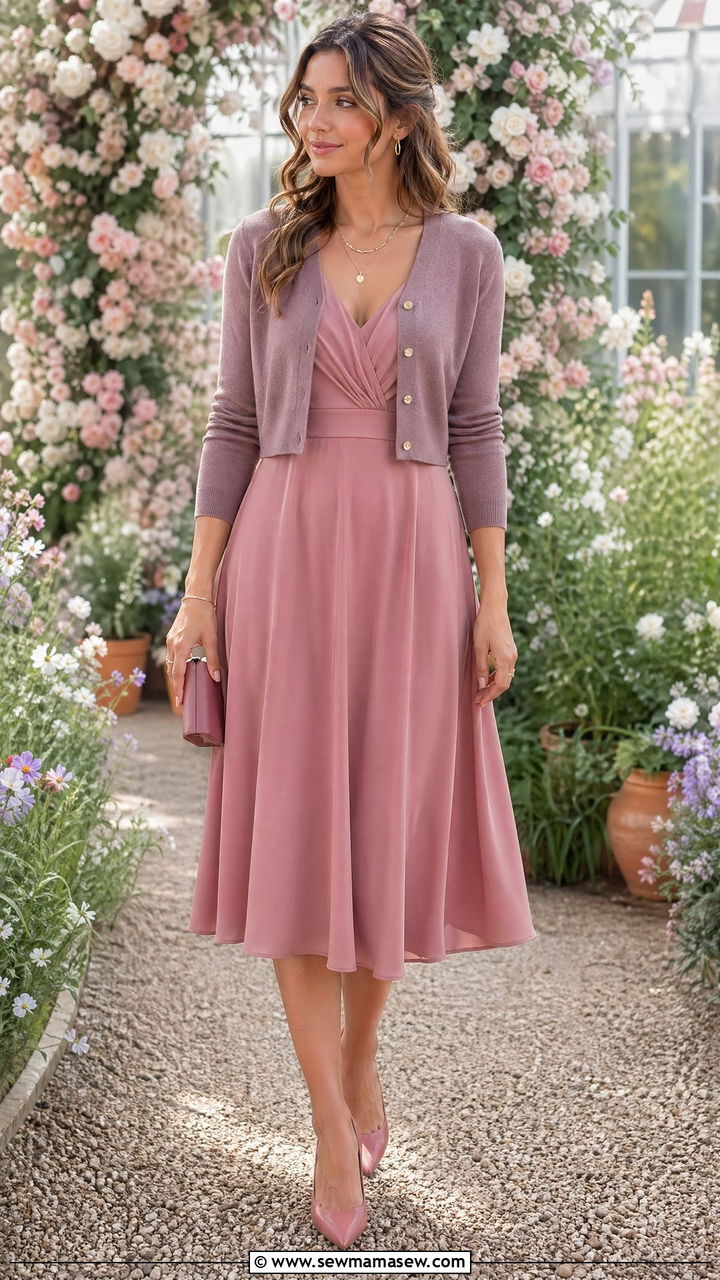 Dusty Rose And Mauve Tonal Outfit - 35 Tonal outfit ideas