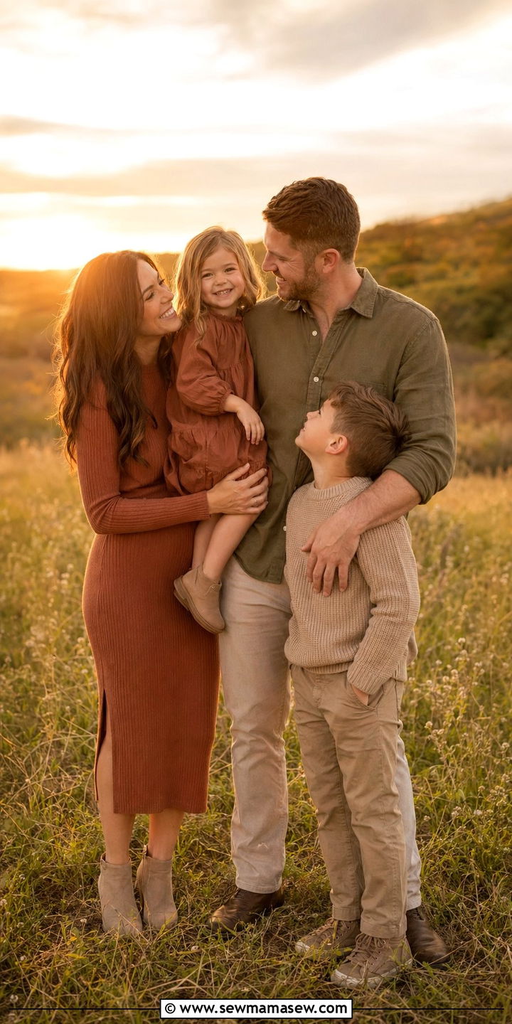 Earth Tone Spring Family Picture Attire - 30 What to wear for spring family photos