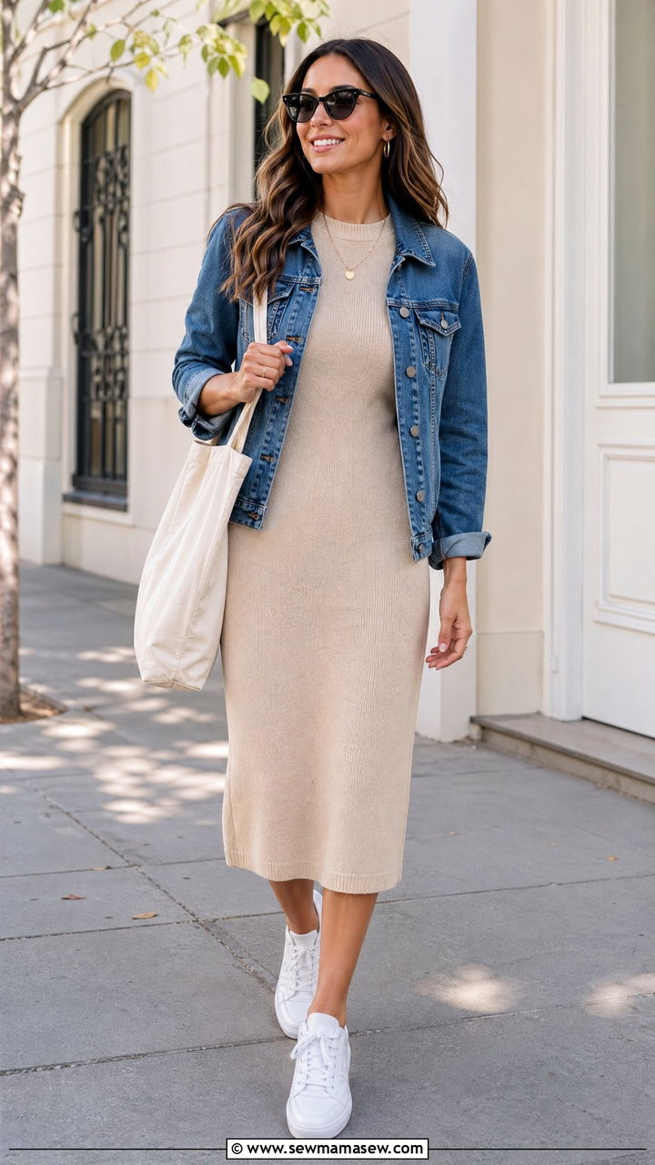 Easy Day Dress Outfit - 35 Spring wardrobe staples