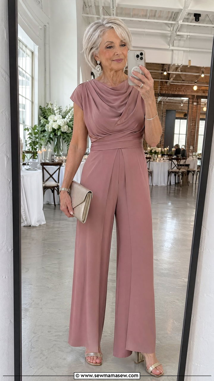 Elegant jumpsuit for wedding guest over 60 - 35 Wedding guest outfits for women over 60