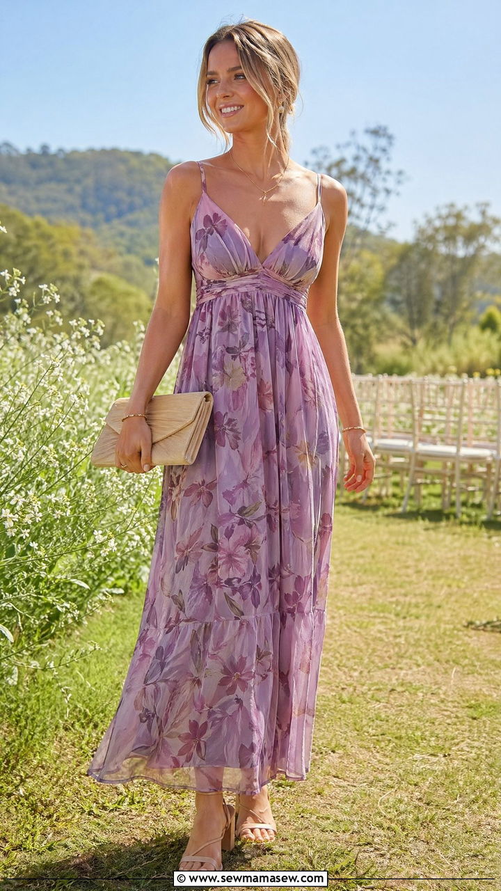 Empire waist gown for wedding guest - 35 Wedding guest dress ideas