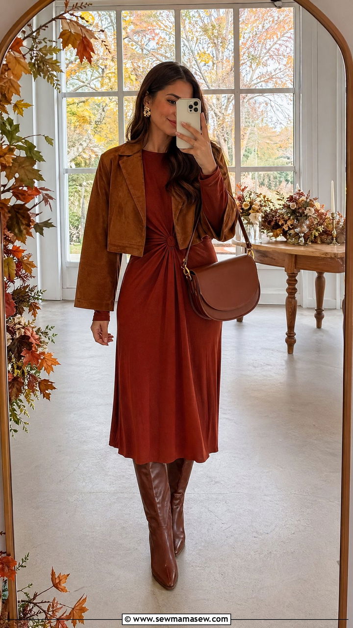 Fall Wedding Guest Outfit With Boots - 35 Wedding guest outfits for women