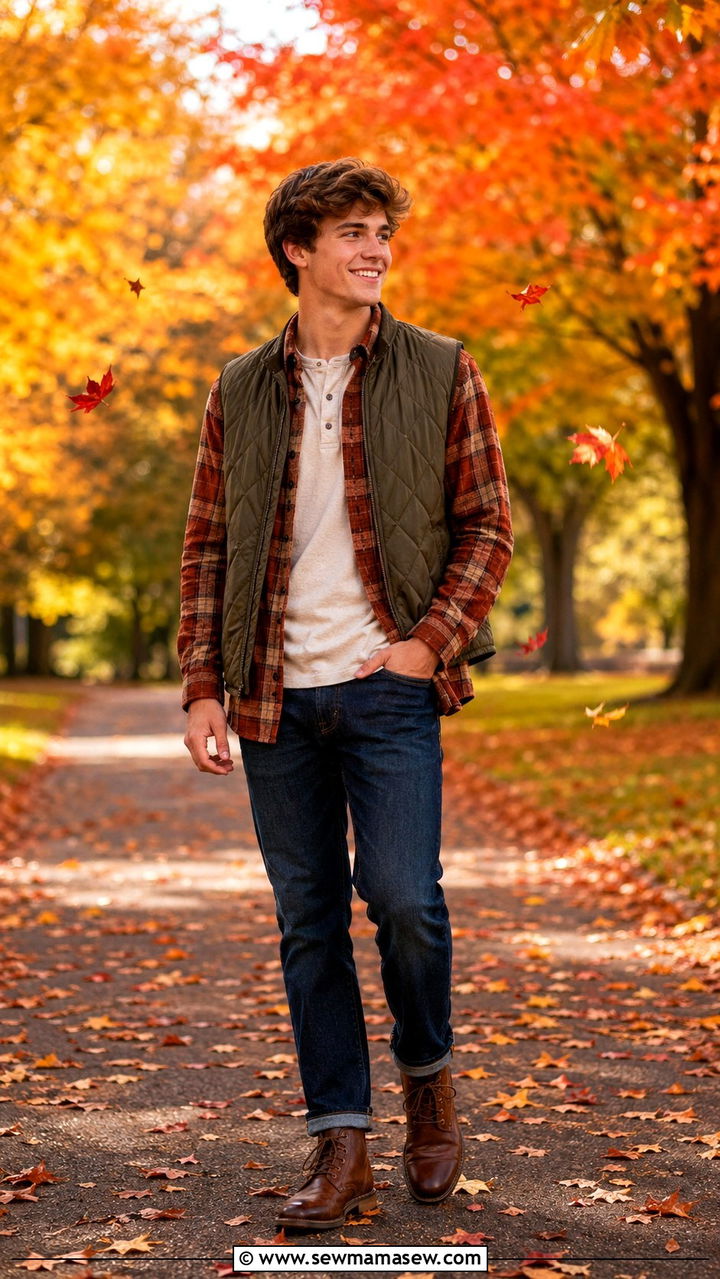 Fall layered outfit senior pictures guys - 30 Senior portrait outfit ideas guys