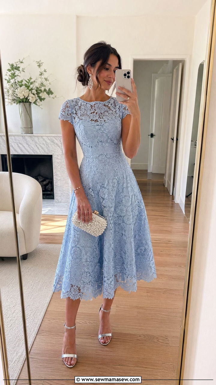 Fit And Flare Dress Wedding Guest Outfit - 35 Summer wedding guest outfits