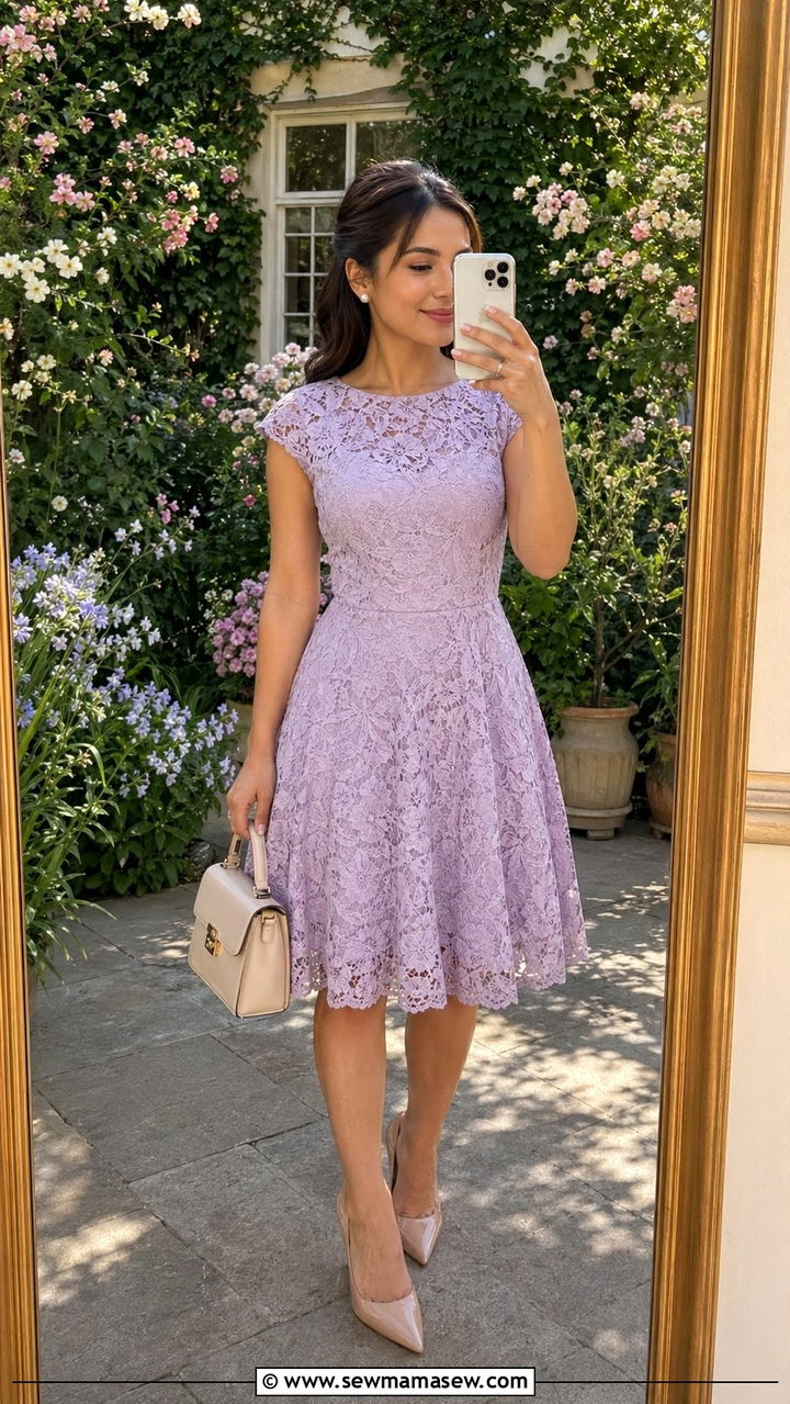 Fit and Flare Dress Wedding Guest Outfit for Petites - 30 wedding guest outfits for short women