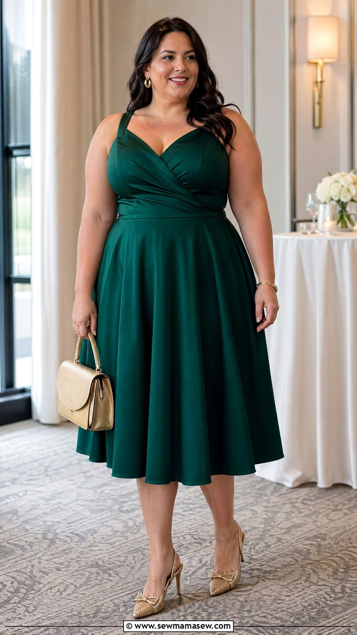 Fit and Flare Dress Wedding Guest - 35 Wedding guest outfits plus size