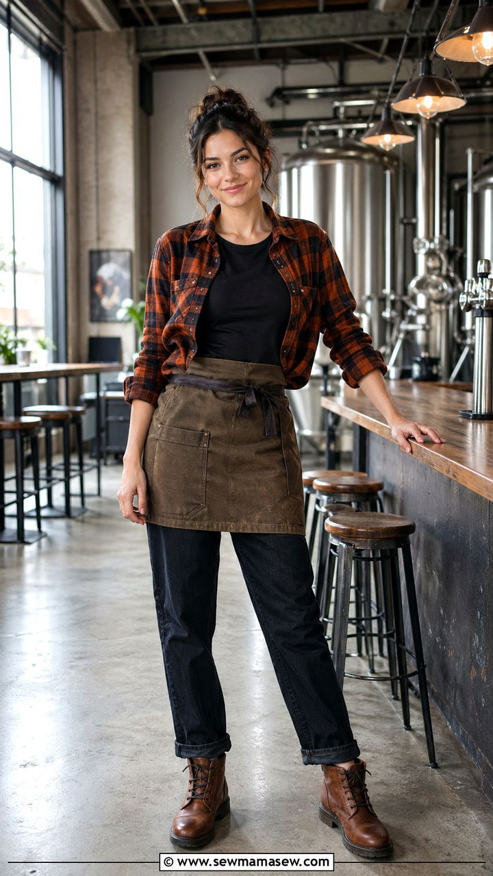 Flannel Shirt And Jeans Brewery Server Outfit - 30 Server outfit ideas