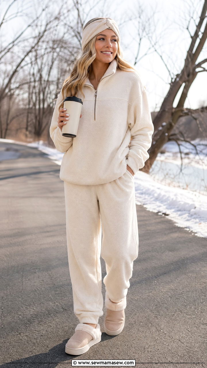 Fleece Set Walking Outfit - 35 walking outfit ideas for women