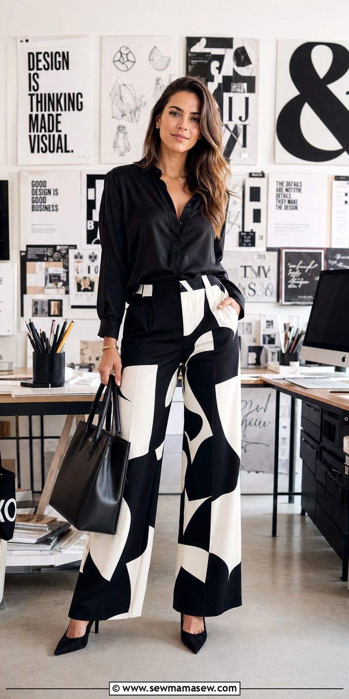 Floral Midi Dress with a Structured Handbag - 30 Work outfits for creative agency