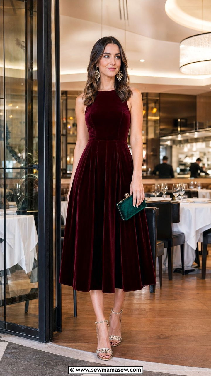 Formal Midi Dress For Black Tie Optional Events - 30 Black tie event outfit ideas