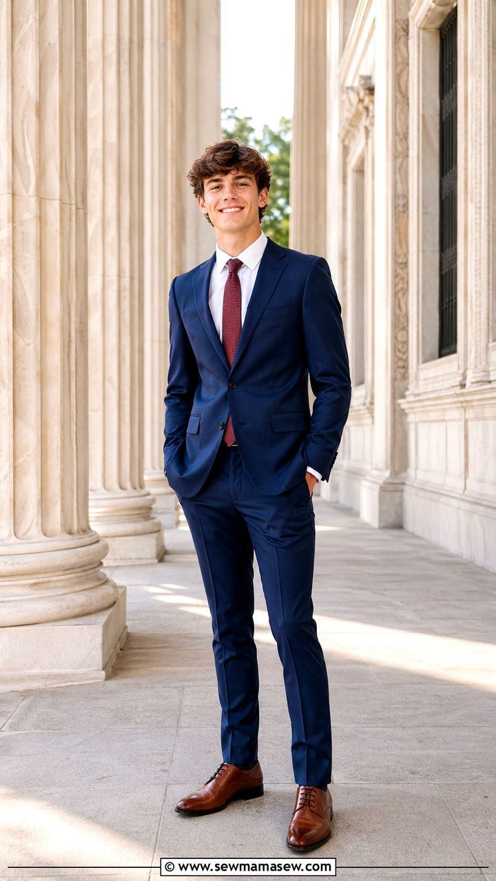 Full suit for senior portraits - 30 Senior photoshoot outfit ideas