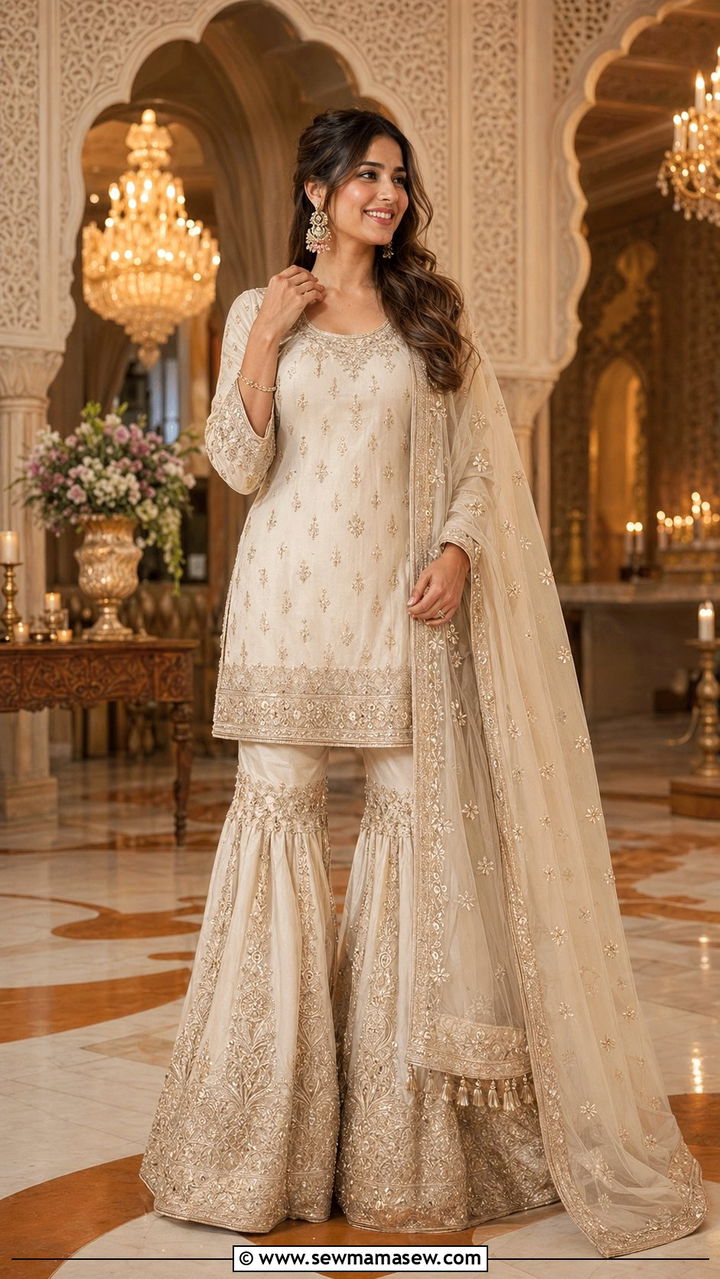 Gharara Set for Sangeet Night - 35 Sangeet outfit ideas