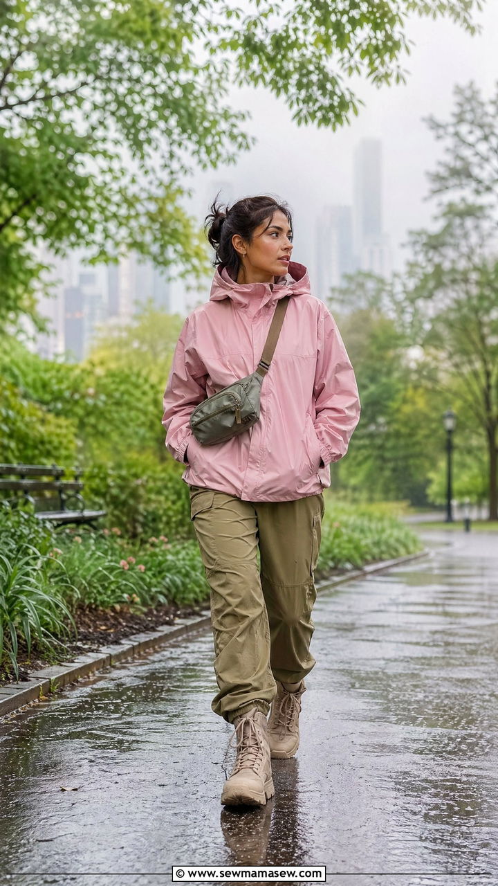 Gorpcoe rain jacket with hiking trousers and chunky boots - 35 Streetwear spring outfits