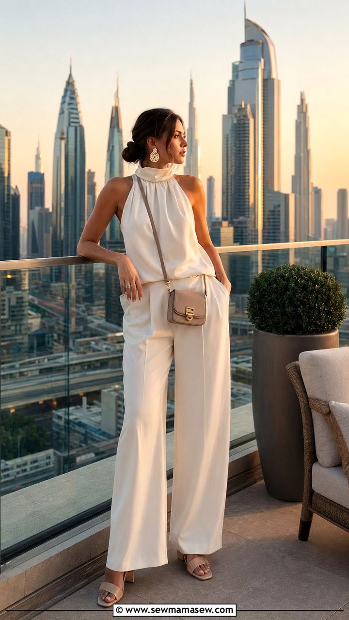 High Neck Blouse With Palazzo Pants Travel - 35 Modest outfit ideas for travel
