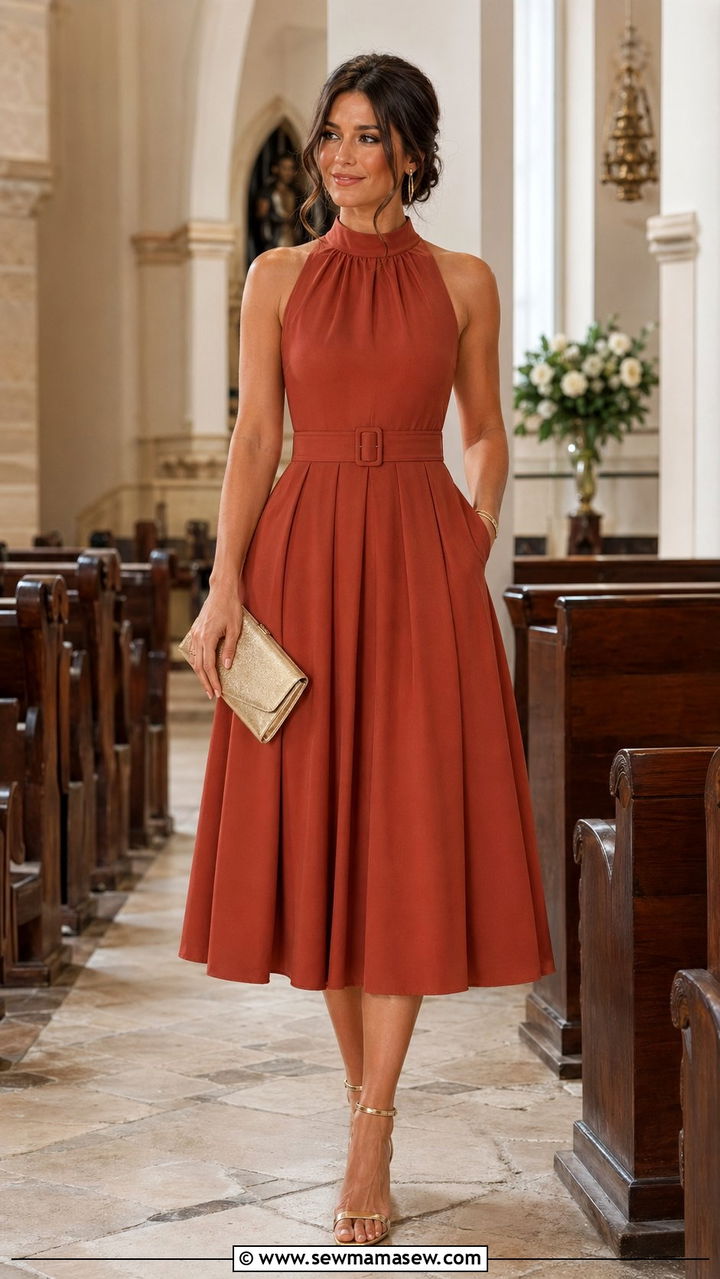 High Neck Dress Wedding Guest Outfit Long Torso - 30 wedding guest outfits for long torso women