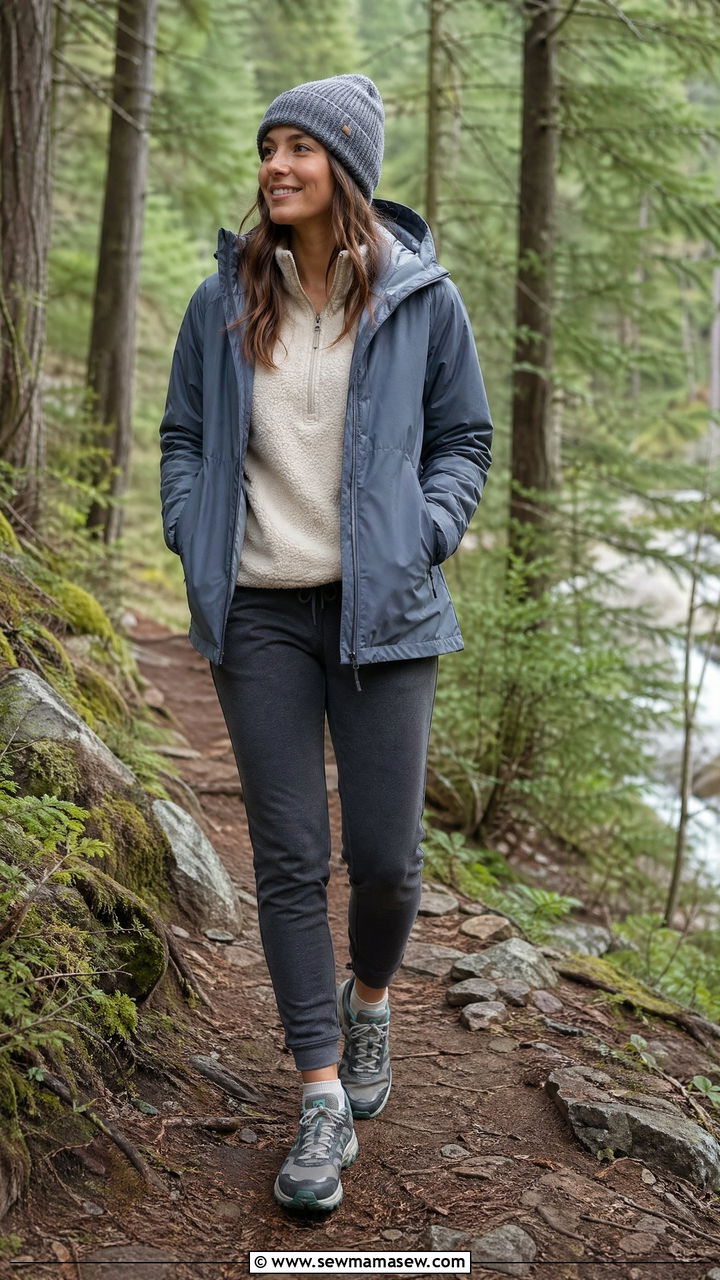 Hooded Windbreaker Outfit - 35 windbreaker outfits inspo