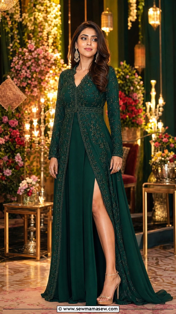 Indo Western Gown for Sangeet - 35 Sangeet outfit ideas