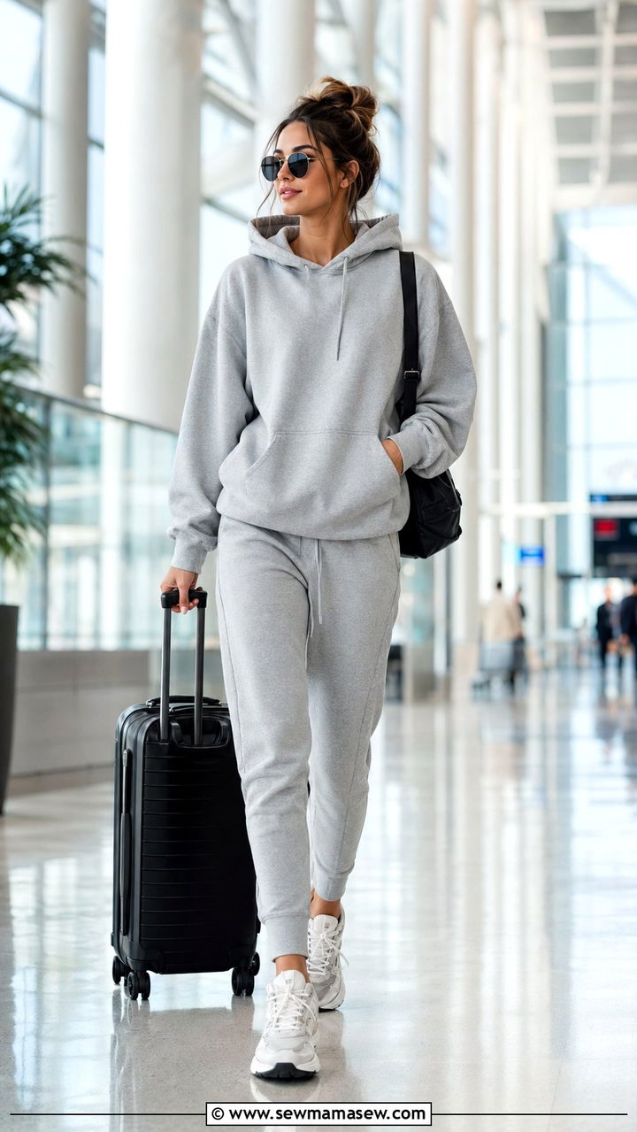 Joggers with oversized hoodie and sneakers - 30 Best pants for tall women