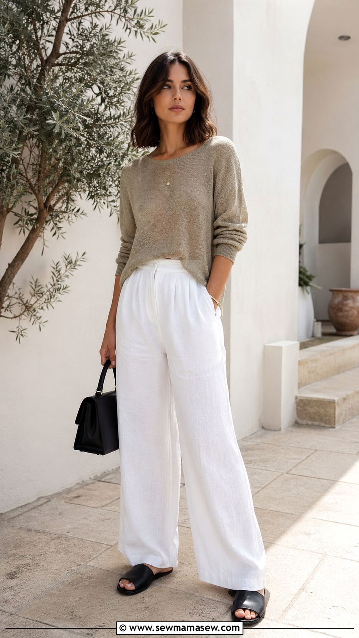 Khaki Blazer With Denim Shorts and a Graphic Tee - 30 spring khaki outfit ideas