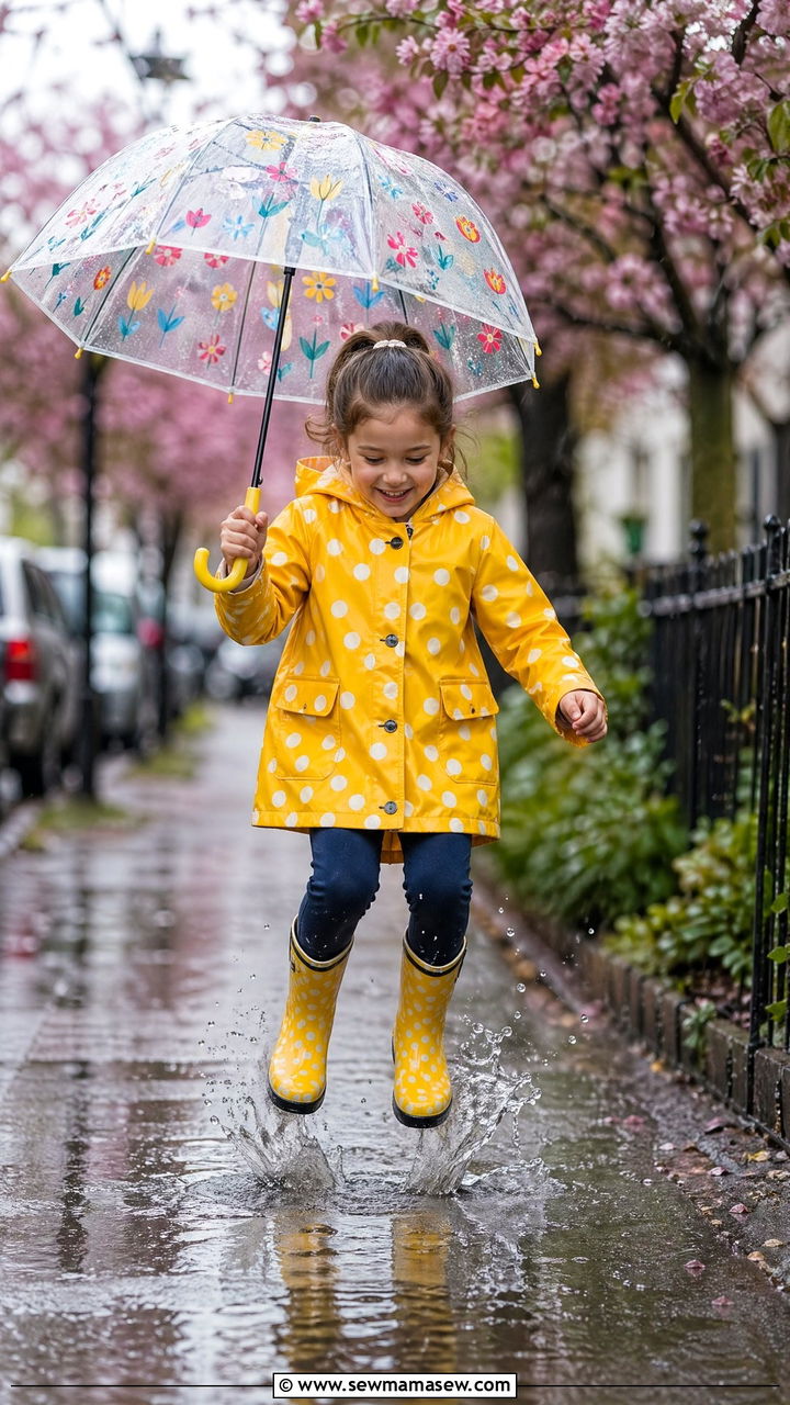 Kids Rain Jacket and Boots Outfit - 35 Spring outfits for kids