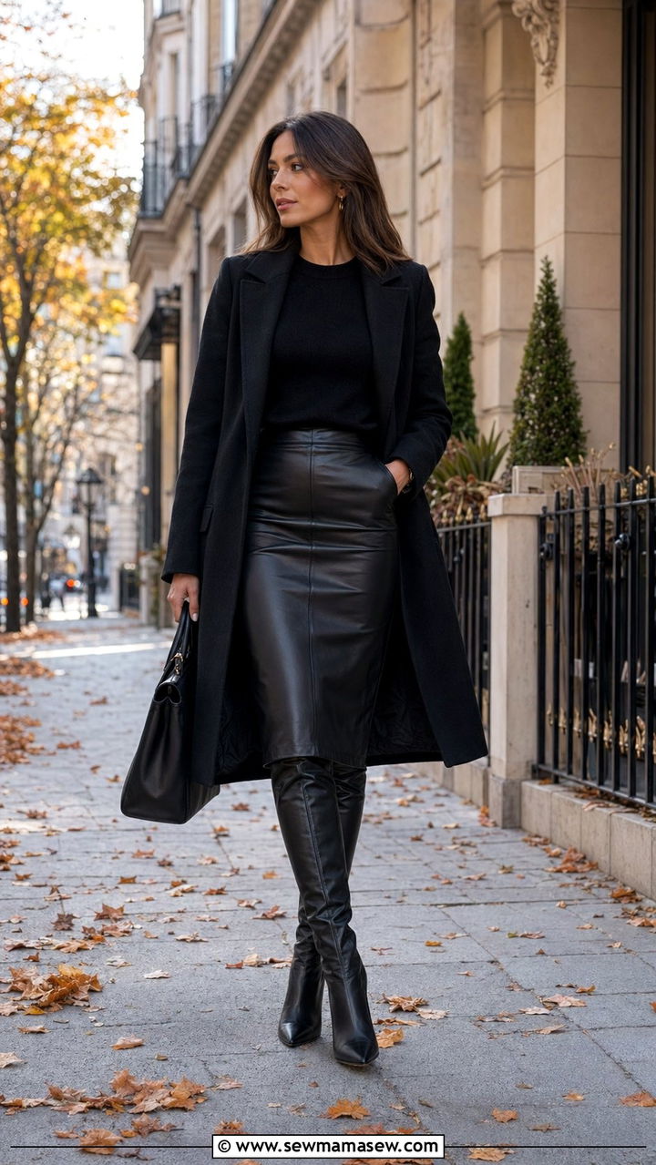Knee High Boots With Pencil Skirt - 35 pencil skirt outfits ideas