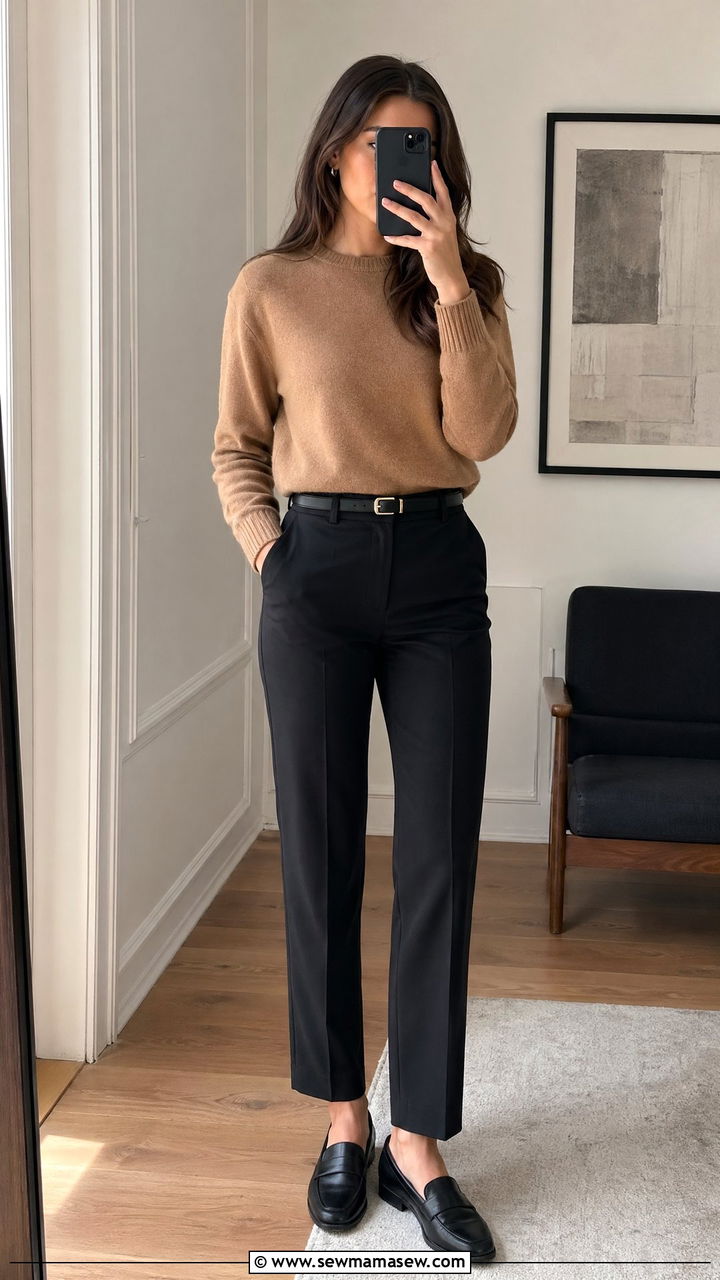 Knit Sweater And Dress Pants Court Outfit - 35 Court appearance outfit ideas