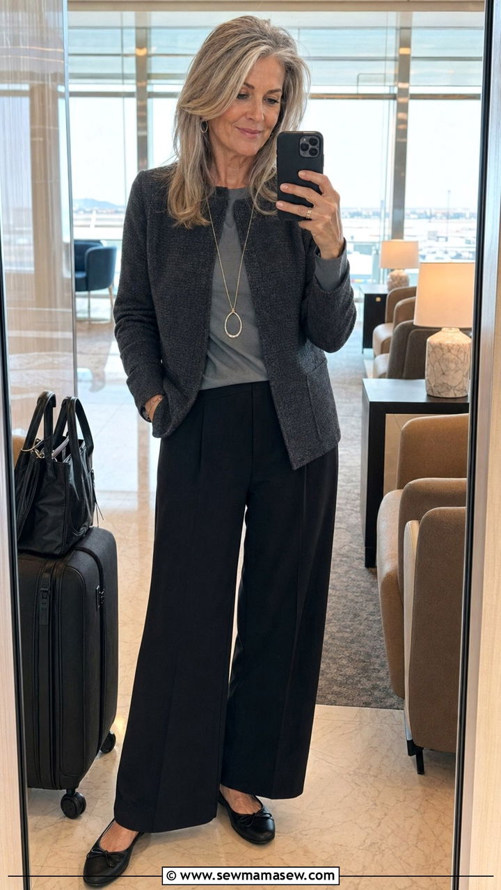 Knit blazer with pullon trousers - 30 Best blazers for women over 50