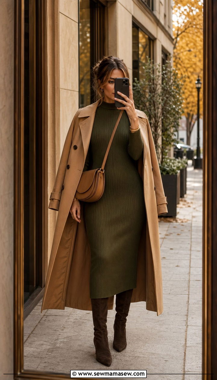 Knit midi dress outfit - 35 Quiet luxury outfits 2026