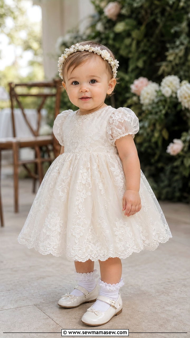 Lace Dress Wedding Guest Outfit - 30 Baby girl outfit ideas