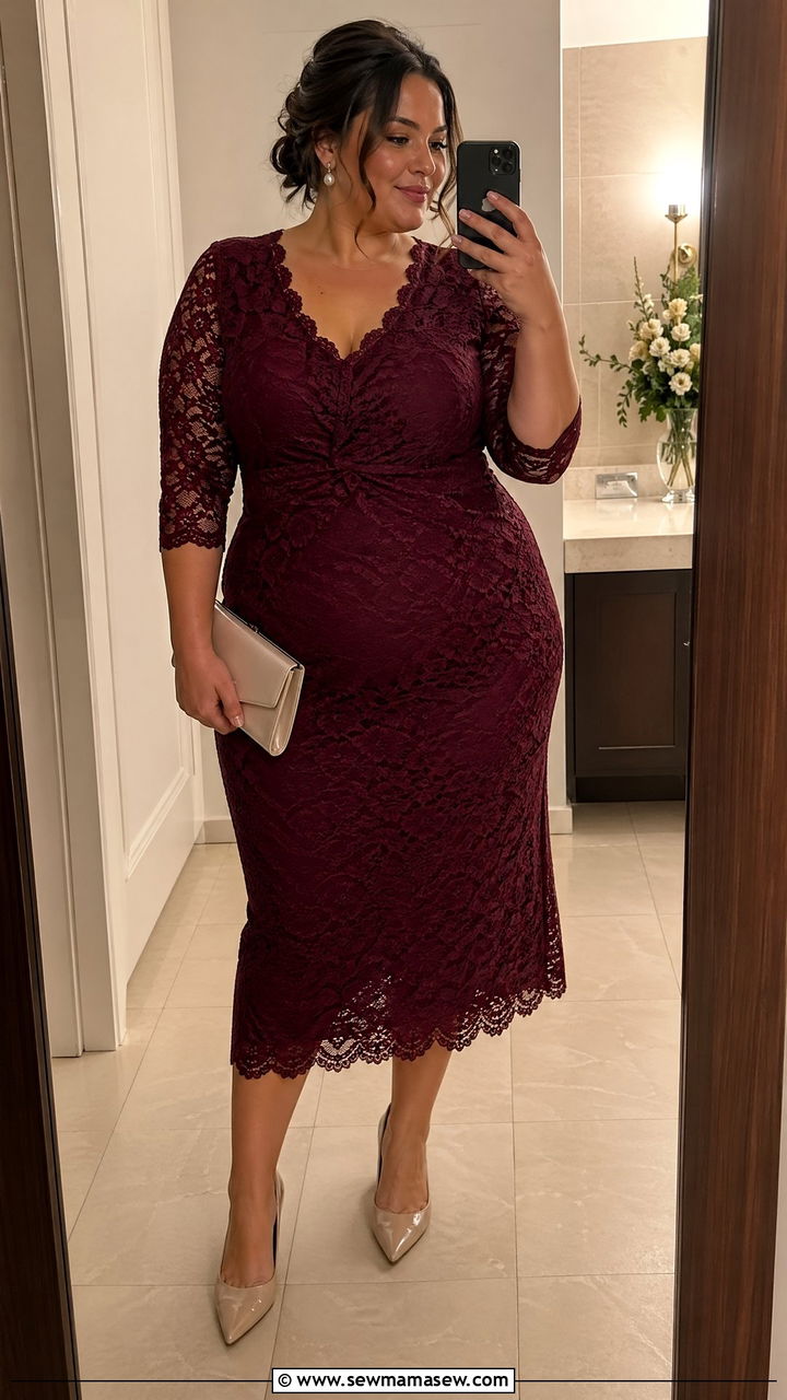 Lace Dress Wedding Guest - 35 Wedding guest outfits plus size